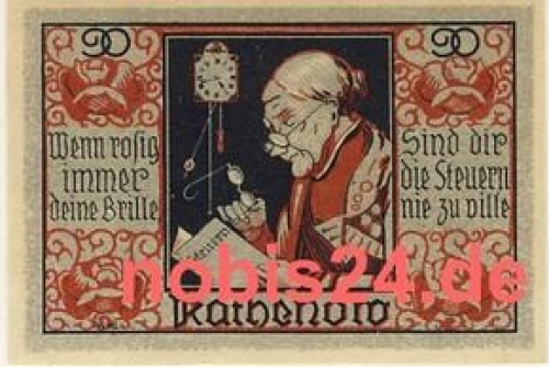 14712 Rathenow emergency money 90 pfennigs around 1920