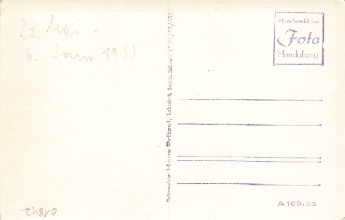 01848 Rathewalde Saxon Swimming Pool * 1955