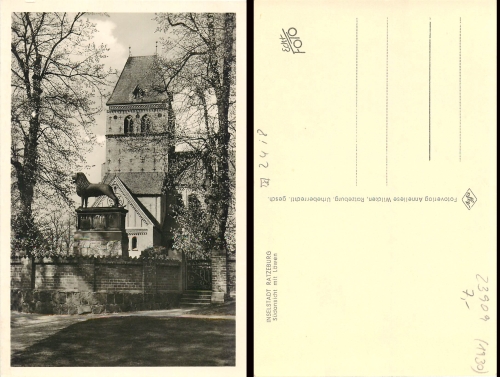 Ratzeburg Südansicht mit Löwen *ca.1930