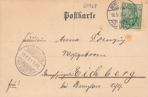 01968 Rauno Grube Ilse Senftenberg Tagebaubrand am 5.8.1900