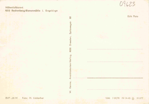 Rechenberg-Bienenmühle Erzgebirge * 1970