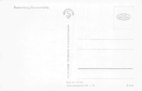 Rechenberg-Bienenmühle Erzgebirge * 1963