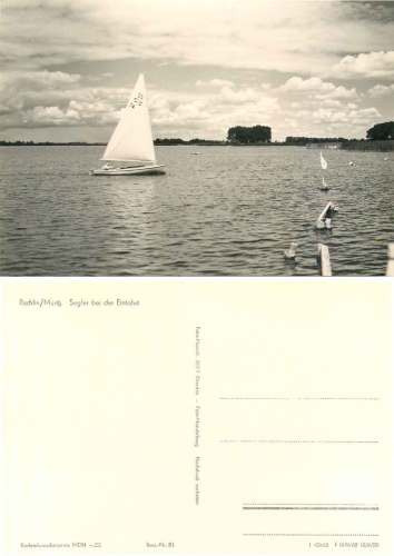 17248 Rechlin sailing boat *1965