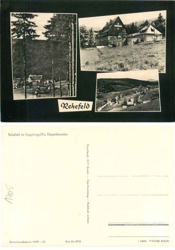 01773 Rehefeld Erzgebirge FDGB Heim Aufbau *1964 Hanich1705