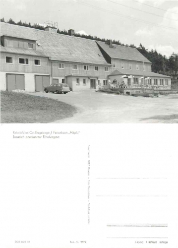 01773 Rehefeld Erzgebirge Ferienheim Möplü (Car Wartburg311 Camping) *1980 Hanich2379