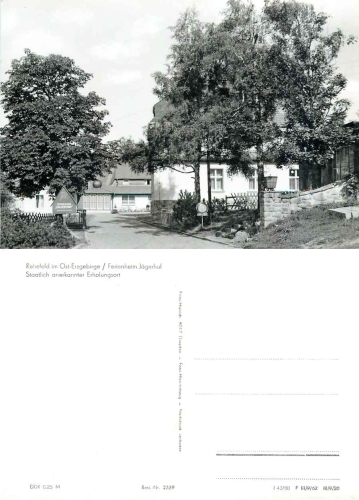 01773 Rehefeld Erzgebirge Ferienheim "Jagerhof"  *1980 Hanich2339