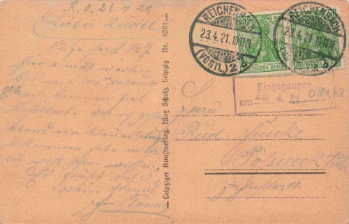 Reichenbach Vogtland Markt Rathaus o 1921
