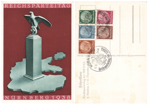 Nuremberg Rally Propaganda Card Monument o 1938