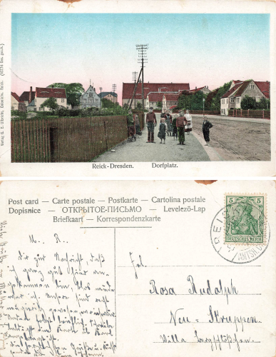 Reick Dresden Dorfplatz o 1911