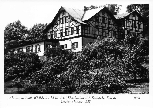 01814 Reinhardtsdorf Saxon Switzerland Restaurant Wolfsberg * 1973