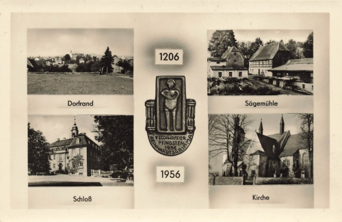 01768 Reinhardtsgrimma 750 years old, sawmill * approx. 1956