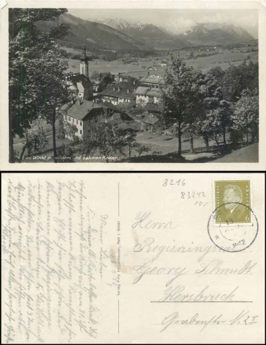 83242 Reit im Winkl mit wilden und zahmen Kaiser o 18.8.1932