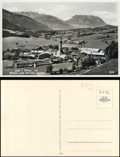 83242 Reit im Winkl mit Wilden und Zahmen Kaiser * ca. 1930