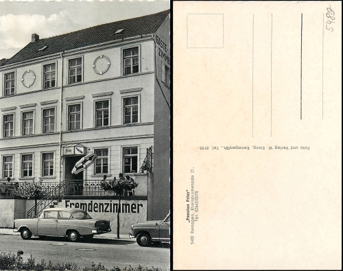 Remagen Pension Prinz Opel Rekord 1700 * ca. 1960