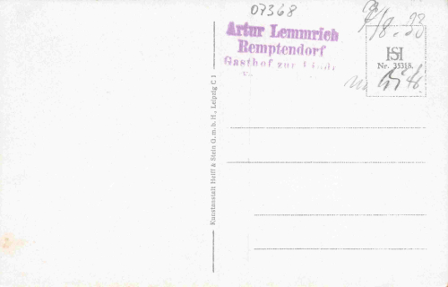 07368 Remptendorf Thüringen Fliegeraufnahme * 1933