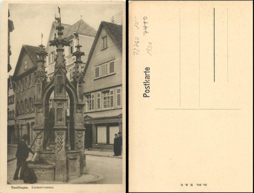 Reutlingen Lindenbrunnen *ca. 1930