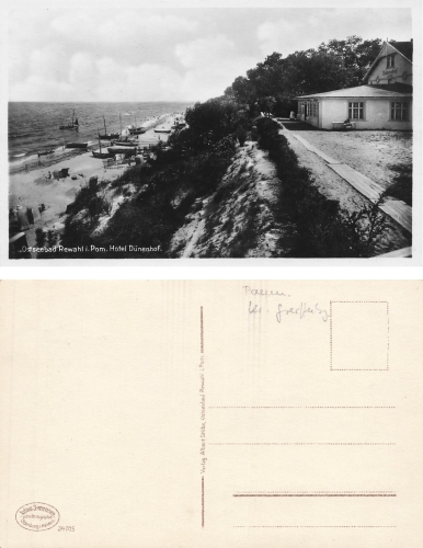 Rewahl Pommern Hotel Duenenhof Rewal * um 1930