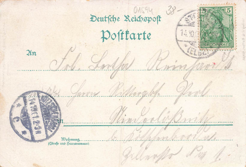 Riesa Elbe Kaserne Litho o 1901