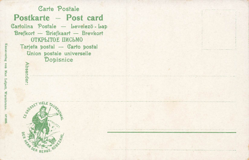 Riesengebirge Ziegenrücken Künstlerkarte Paul Rudolf Linke Schlesien * um 1900