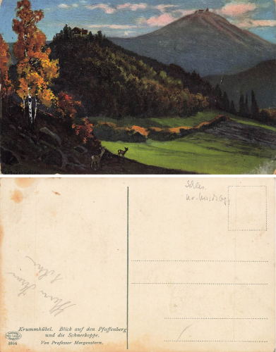 Riesengebirge Krummhübel Künstlerkarte Morgenstern Nr 3754 * um 1910