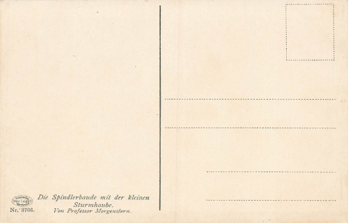 Spindlerbaude Giant Mountains Artist's postcard Morning Star * circa 1910