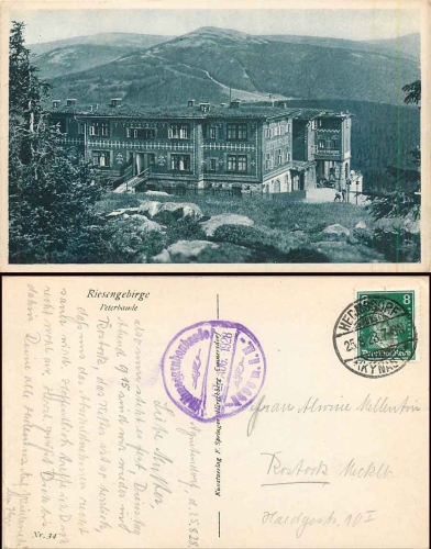 Giant Mountains Peterbaude o August 25, 1928