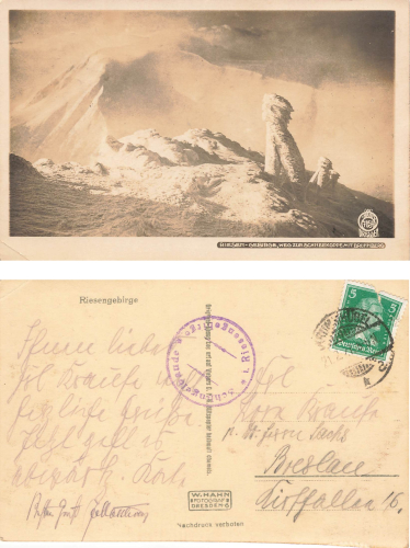 Riesengebirge Weg zur Schneekoppe Schlesien Hahn-Foto7054 o1927