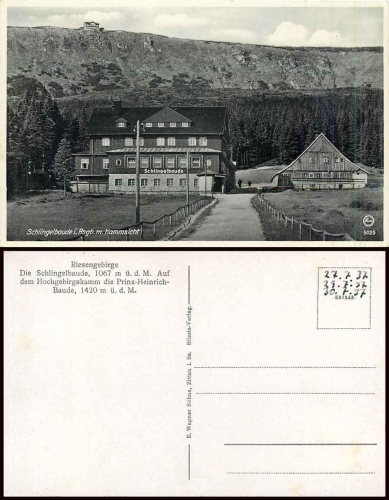 Riesengebirge Schlingelbaude * 1937