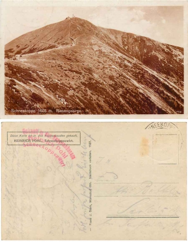 Riesengebirge Schneekoppe o ca. 1930
