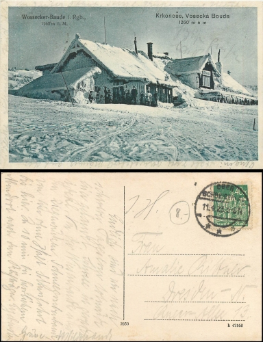 Giant Mountains Wossecker Baude o 04/11/1923