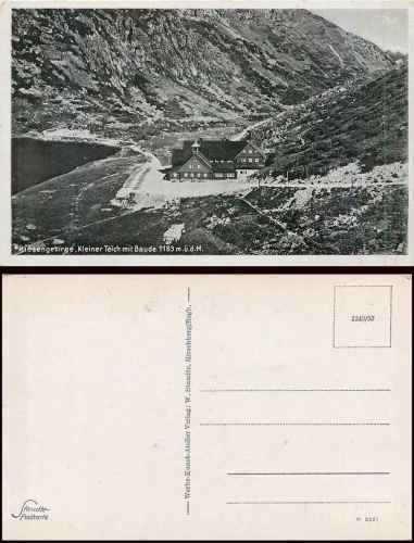 Giant Mountains Small pond with hut * approx. 1930