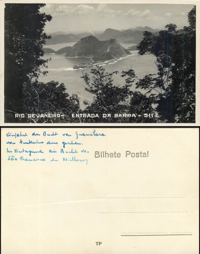 Brazil Rio de Janeiro Entrada da Barra * around 1930