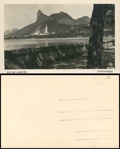Rio de Janeiro Brazil Corcovado * ca. 1930