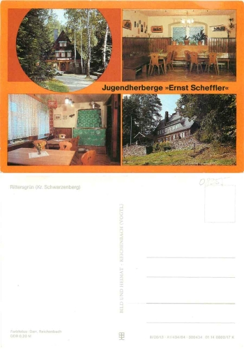 08355 Rittersgrun "Ernst Schneller" youth hostel *1984