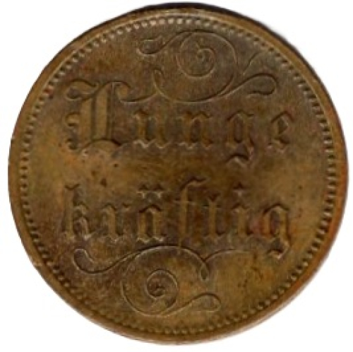 Robert Koch brass medal circa 1900 "Lunge Kräftig"