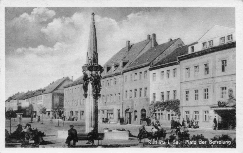 Rochlitz Sachsen Platz der befreiung o um 1950