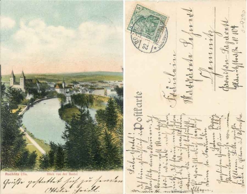 09306 Rochlitz Saxony view from the Bastei o ca.1908