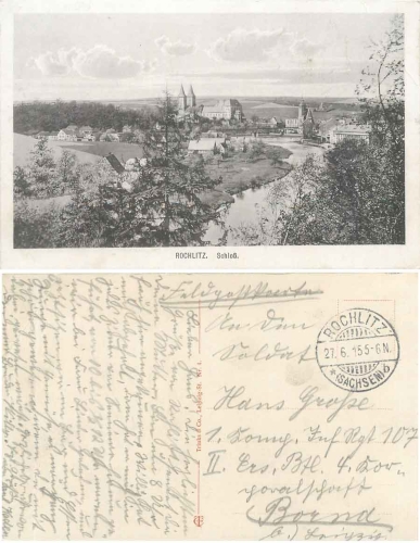09306 Rochlitz Schloss o 27.6.1915