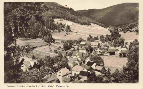 Rohrbach Thüringer Wald unterer Ort o 1957