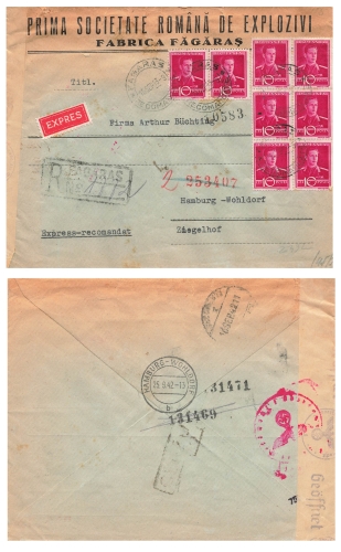 Romania Censorship Checked High Command of the Wehrmacht Cenzurat R-Letter o Fagaras September 15, 1943