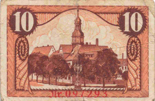 07580 Ronneburg Thüringen Notgeldschein 1921