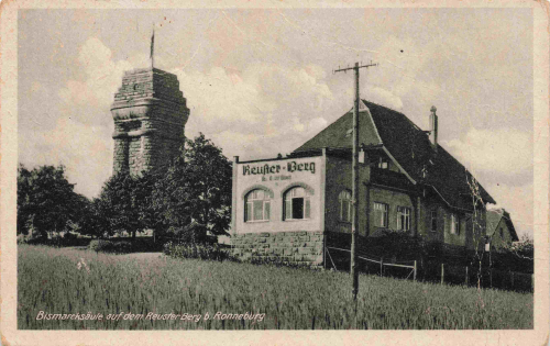 07580 Ronneburg Thüringen Bismarcksäule auf dem Reuster Berg * um 1930