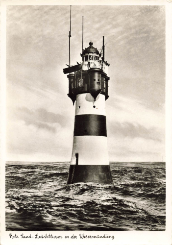 Rote Sand lighthouse Weser estuary o July 16, 1962