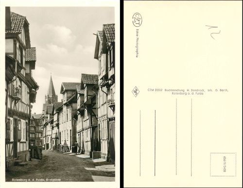 Rotenburg Fulda Brotgasse *ca.1940