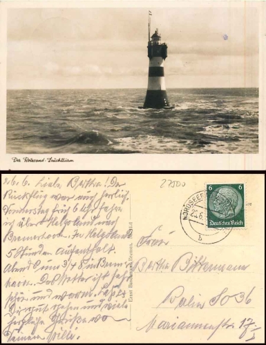 Rotesand lighthouse o 23.6.1935
