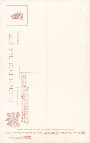 91541 Rothenburg Kobeltzellertor Artist's card Tucks Oilette 658 B * around 1910