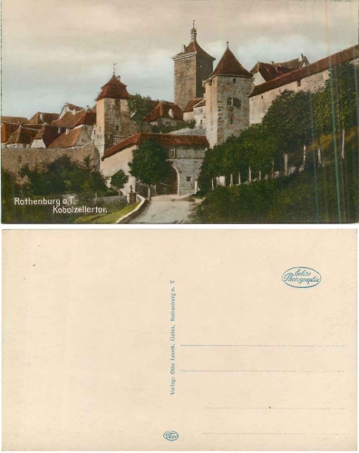 Rothenburg Tauber Kobolzellertor * ca. 1930