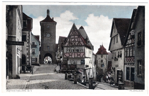 91541 Rothenburg Tauber Plönlein *ca. 1925