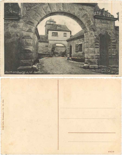 Rothenburg Tauber Roedertor * ca. 1920