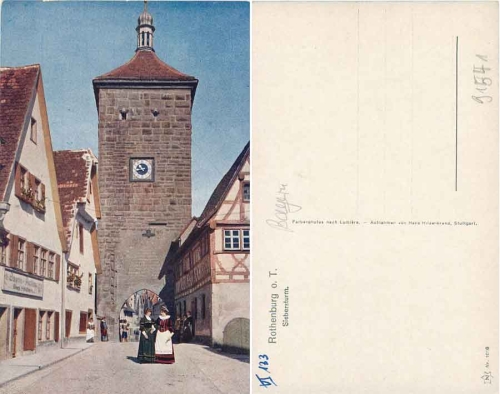 91541 Rothenburg Tauber Siebersturm *ca. 1930